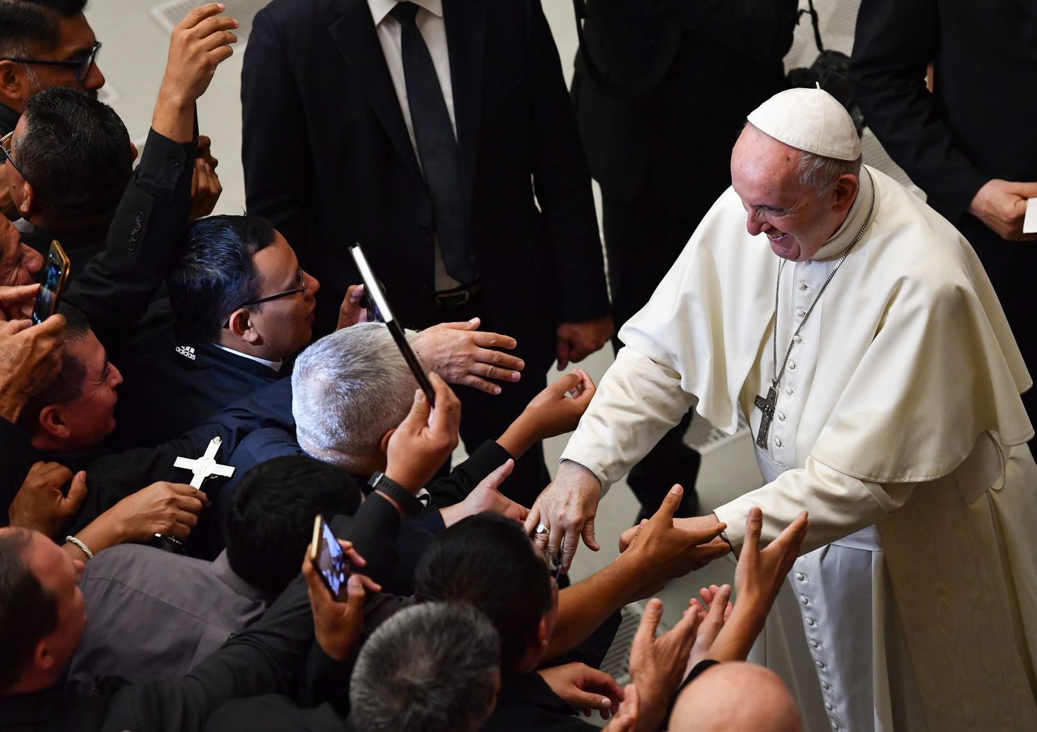 &nbsp;Papa Francesco incontra i pellegrini di El Salvador