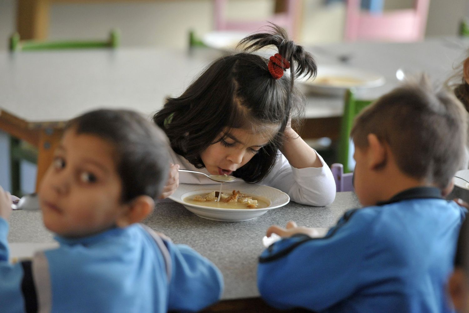 Mensa scolastica, immagine d'archivio