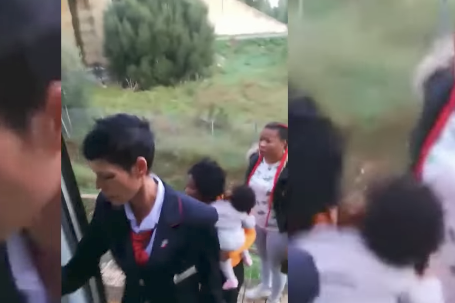 &nbsp;La capotreno che ha fatto scendere i migranti senza biglietto