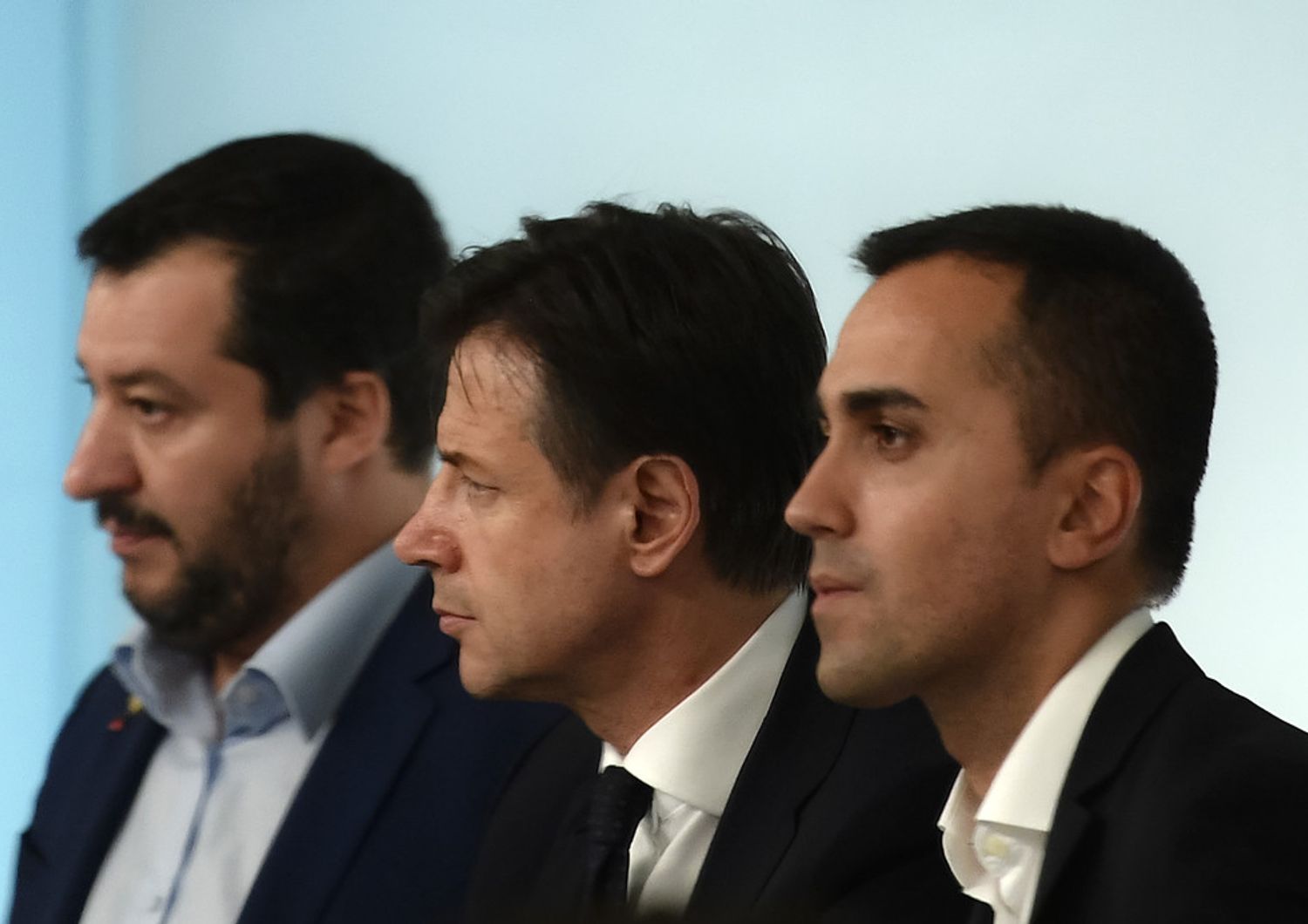 &nbsp; Luigi Di Maio, Giuseppe Conte e Matteo Salvini&nbsp;