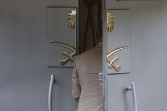 &nbsp;L'ingresso del consolato saudita a Istanbul, dove &egrave; scomparso Jamal Khashoggi