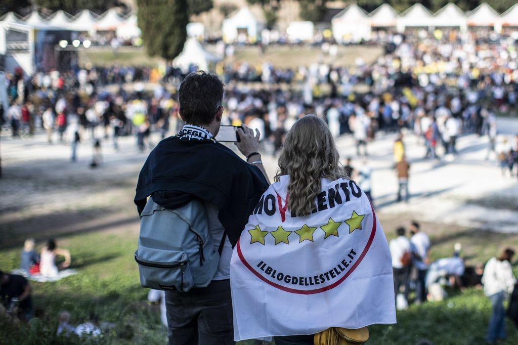 &nbsp;Militanti del M5s al Circo Massimo