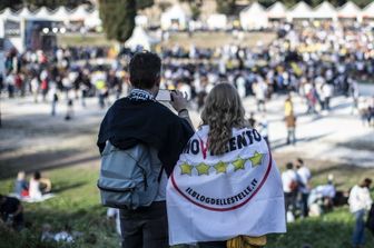 Militanti del M5s al Circo Massimo
