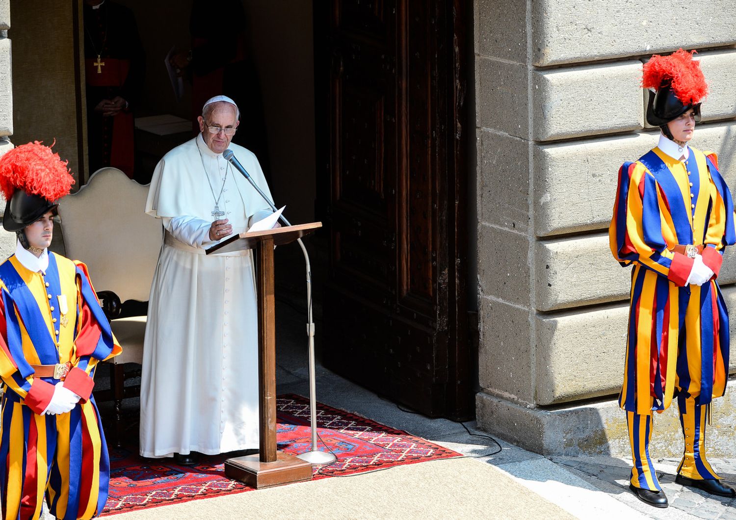 &nbsp;Papa Francesco a Castel Gandolfo, luglio 2014