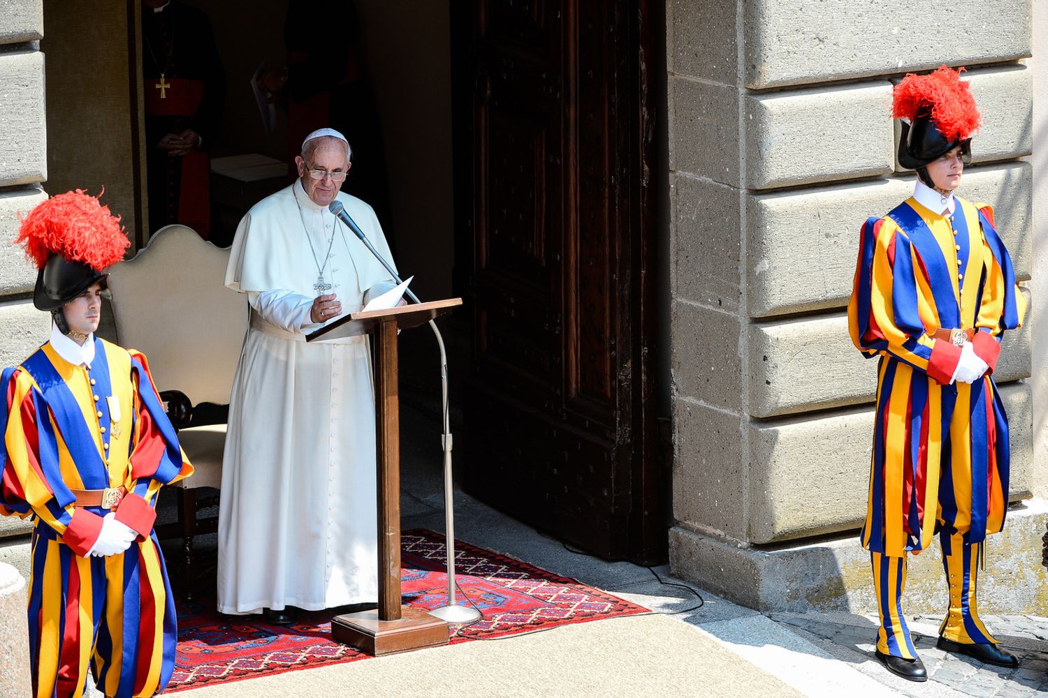 &nbsp;Papa Francesco a Castel Gandolfo, luglio 2014