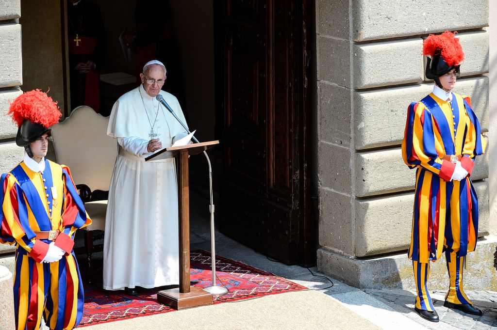 &nbsp;Papa Francesco a Castel Gandolfo, luglio 2014
