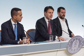 &nbsp;Di Maio, Conte e Salvini