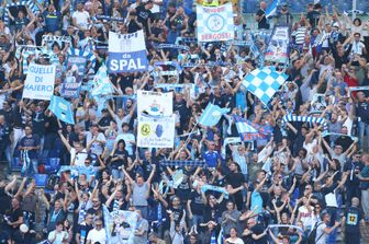 &nbsp;I tifosi ferraresi durante Roma-Spal