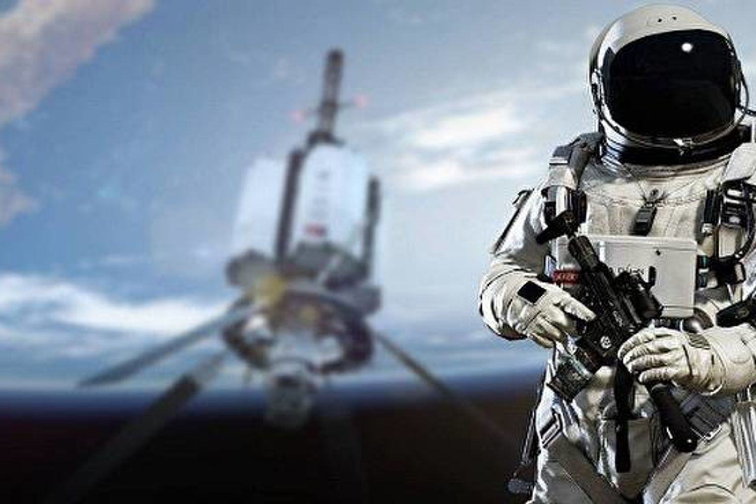 &nbsp;Un'immagine del videogioco 'Call of Duty' in cui un livello &egrave; ambientato nello spazio