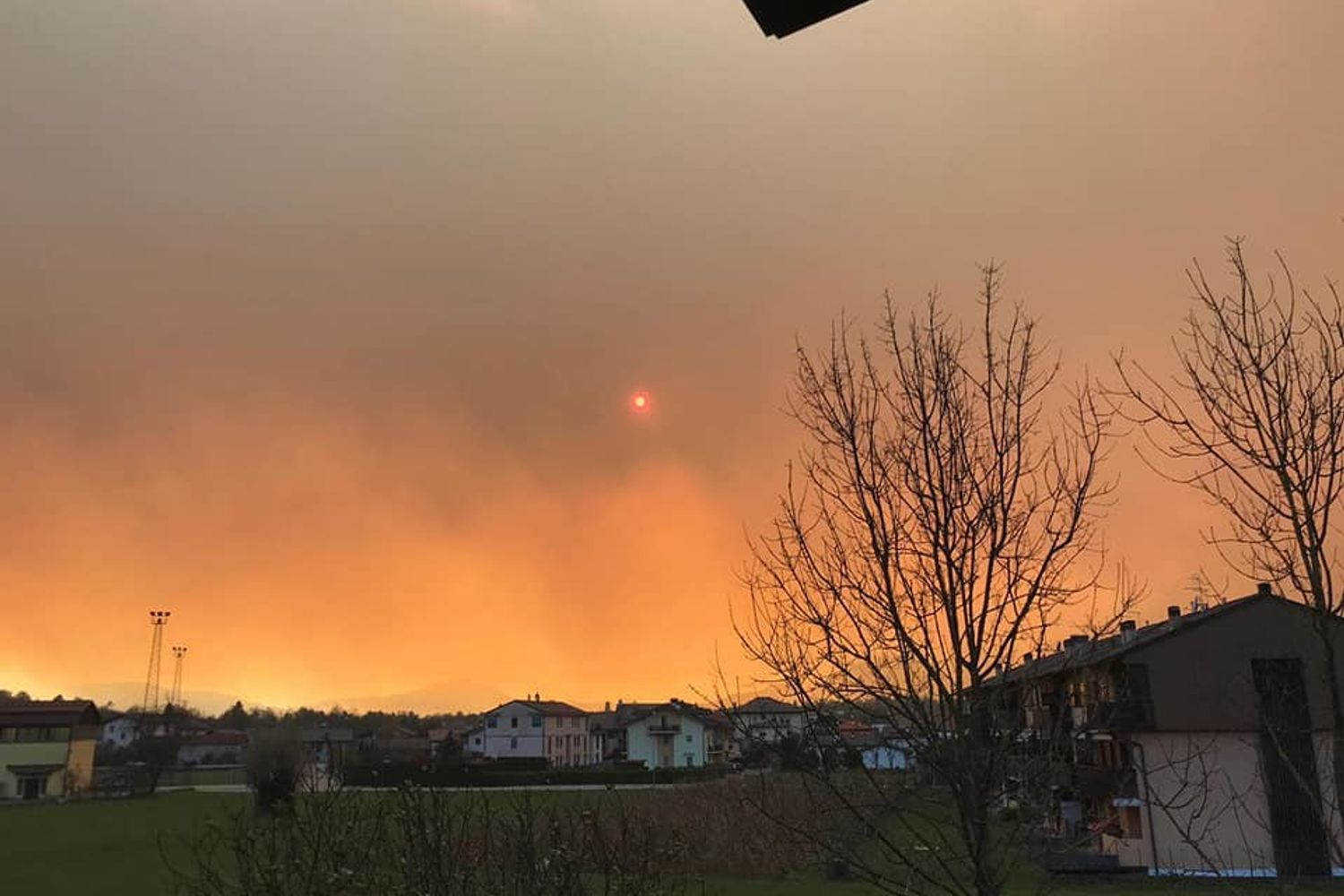 Incendio nell'Agordino (Belluno)