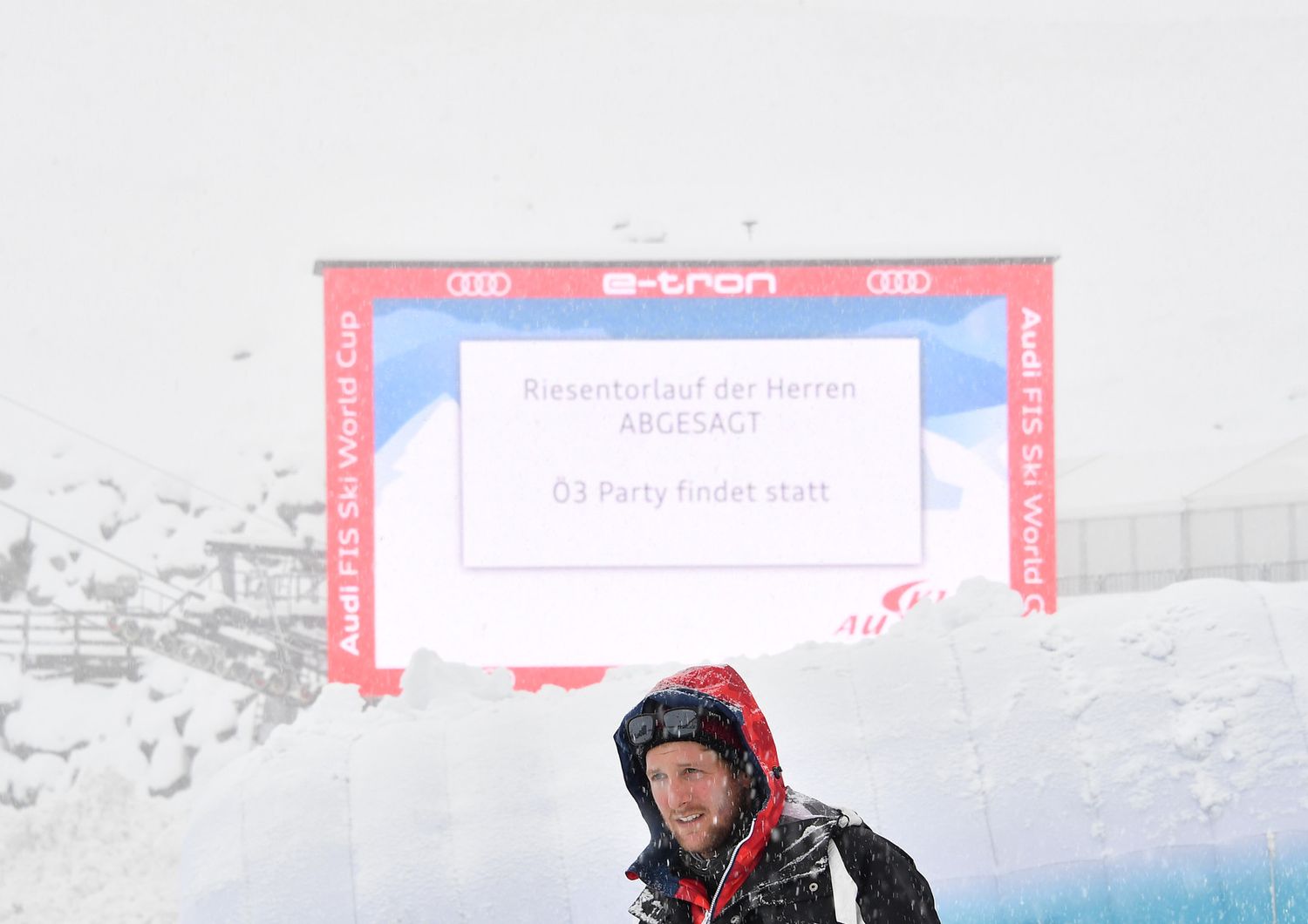 Maltempo annullato slalom gigante maschile sci Austria