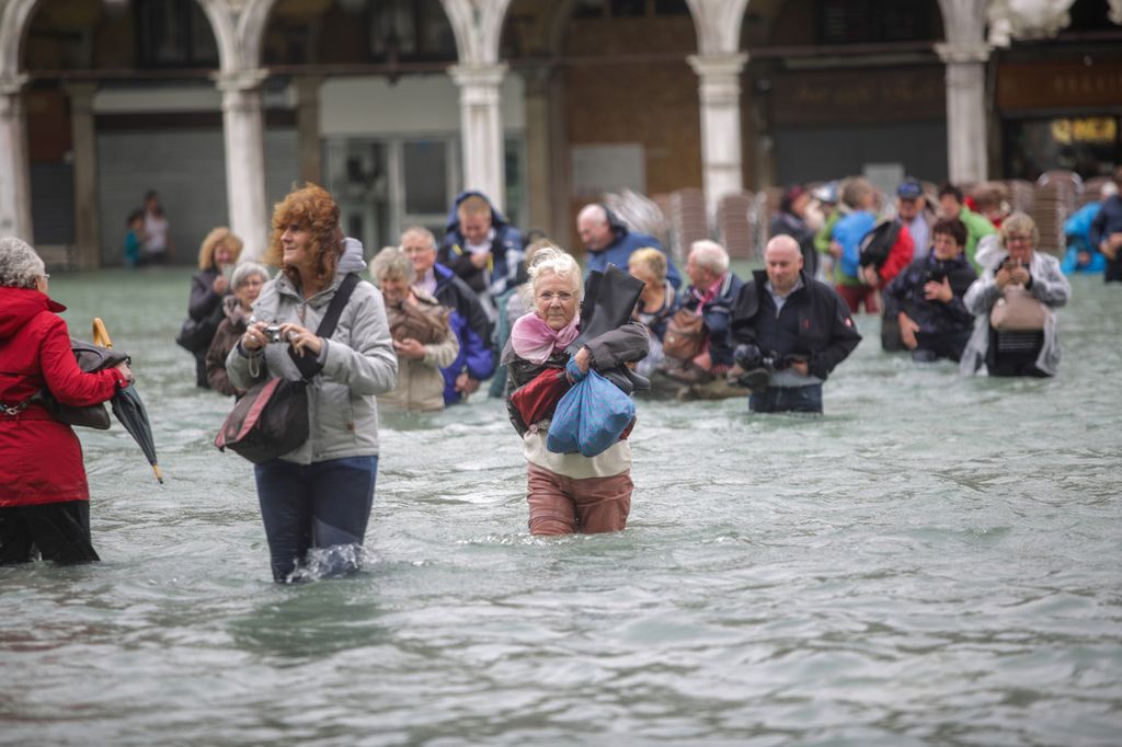 Venezia, maltempo con pioggia e acqua alta &nbsp;