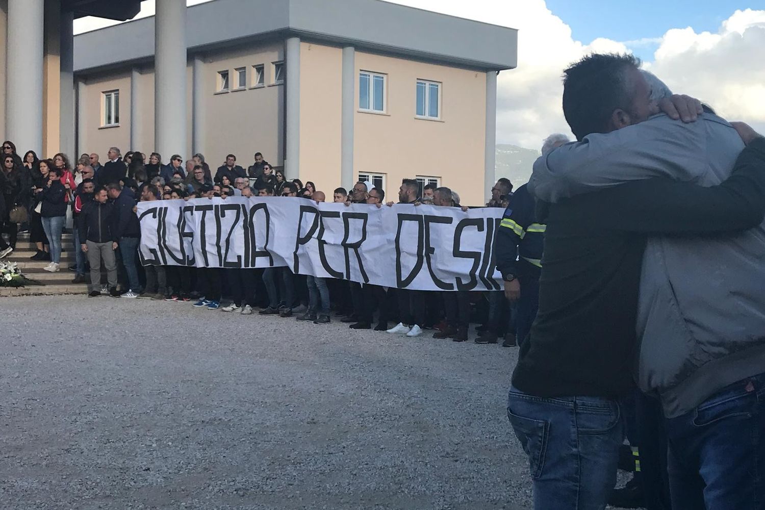 &nbsp;Lo striscione con cui si chiede giustizia per Desir&eacute;e Mariottini