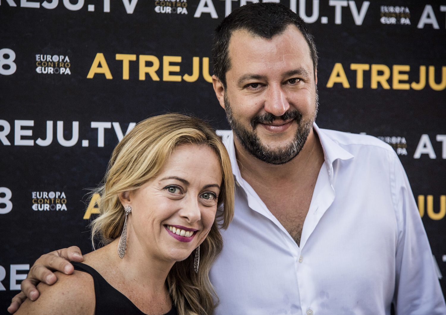 &nbsp;Giorgia Meloni e Matteo Salvini, ad Atreju lo scorso 22 settembre