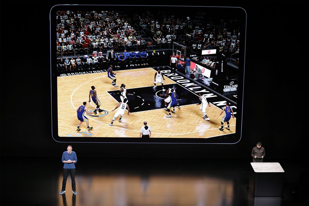 &nbsp;Il gioco Nba utilizzato per mostrare la potenza del processore grafico del nuovo iPad Pro