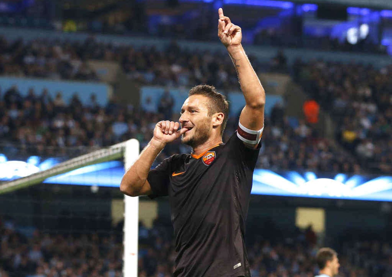 Champions: grande Roma a Manchester, 1-1 col City e Totti nella leggenda "meritavamo di vincere"