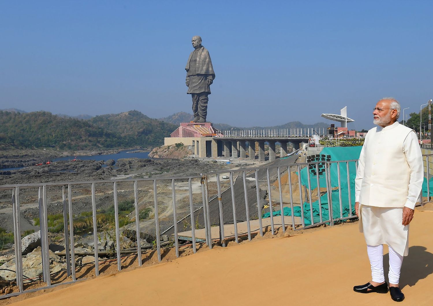&nbsp;Narendra Modi e la statua di Sardar Patel