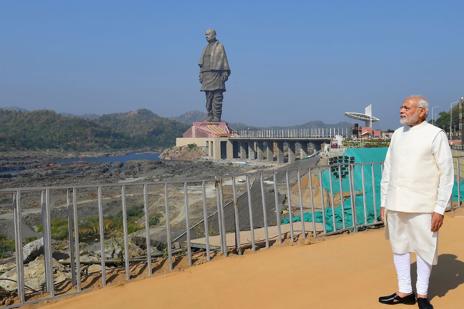 &nbsp;Narendra Modi e la statua di Sardar Patel