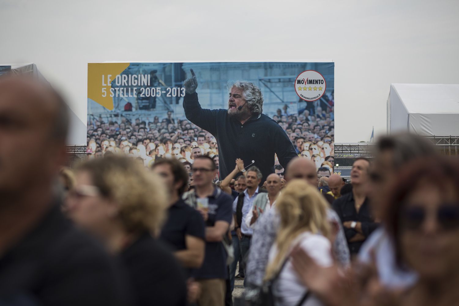 &nbsp;Beppe Grillo durante la manifestazione Italia a 5 Stelle al Circo Massimo