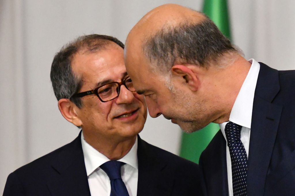 &nbsp;Giovanni Tria e Pierre Moscovici