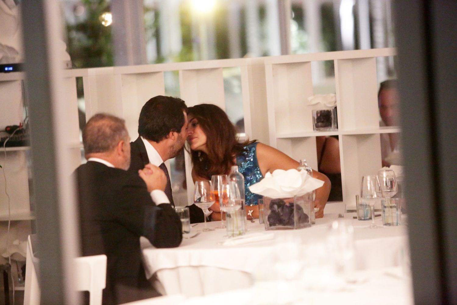 &nbsp;Matteo Salvini ed Elisa Isoardi al Lido di Venezia durante la Mostra del Cinema