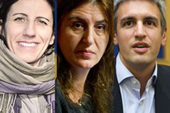 combo esponenti M5S Paola Carinelli, Nunzia Catalfo e Jacopo Berti&nbsp;
