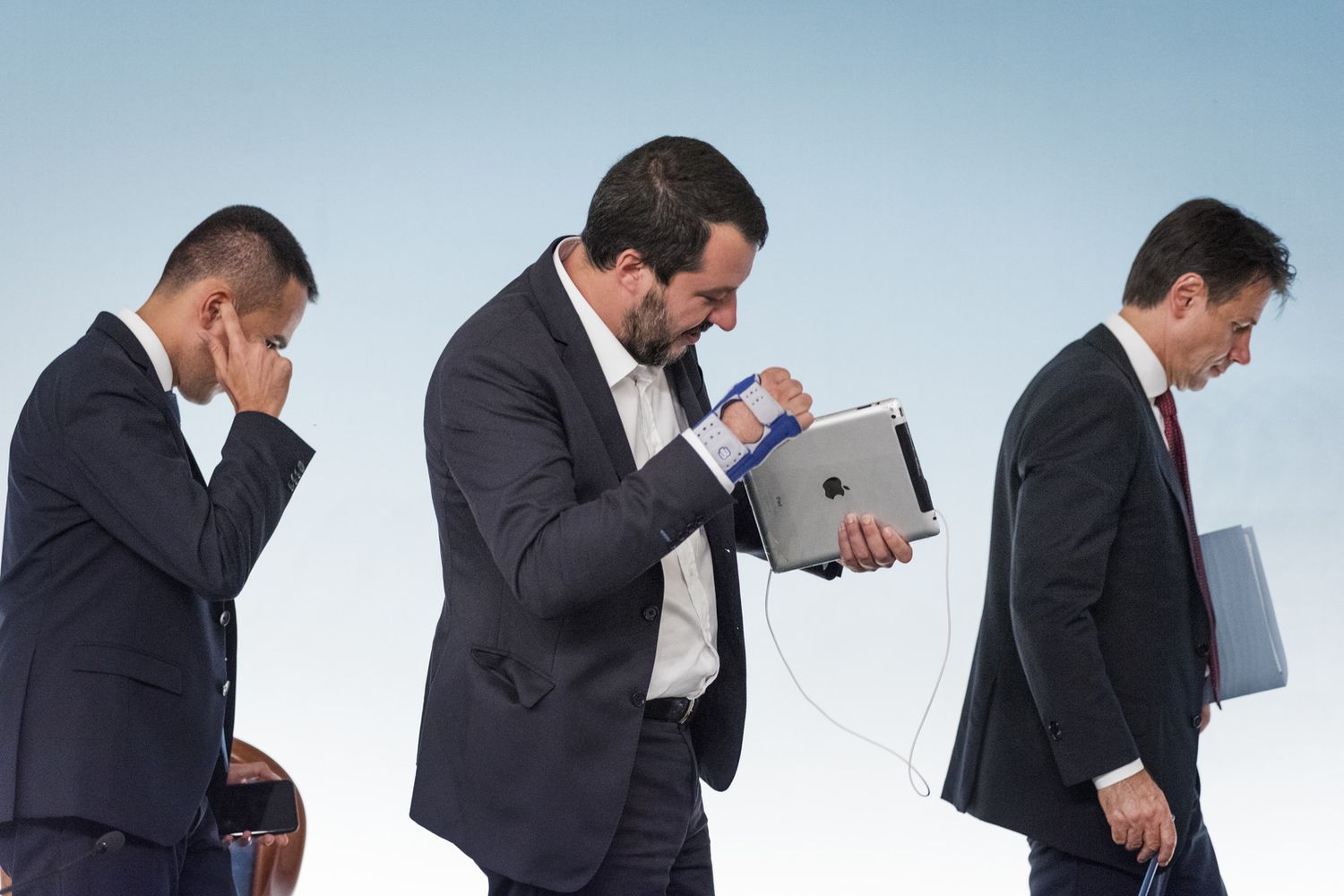 &nbsp;Di Maio, Salvini e Conte