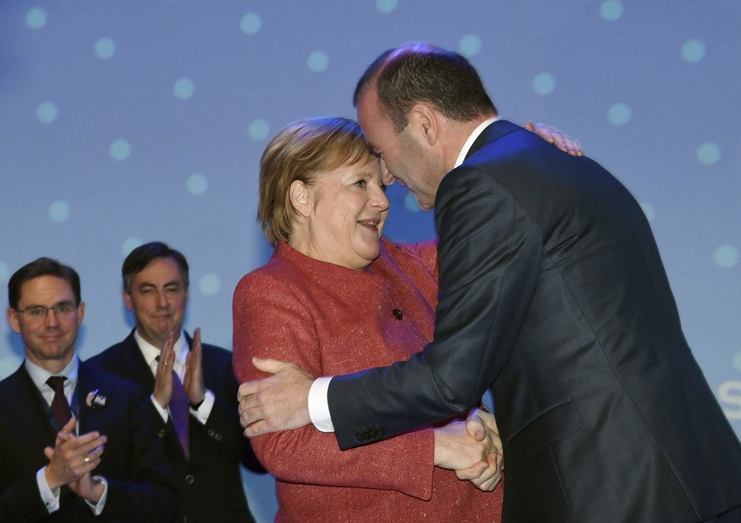 &nbsp;Angela Merkel e Manfred Weber