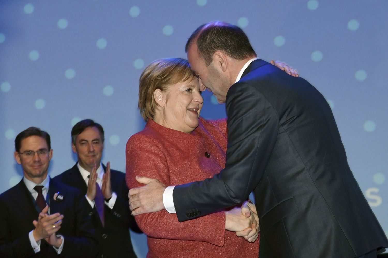 &nbsp;Angela Merkel e Manfred Weber