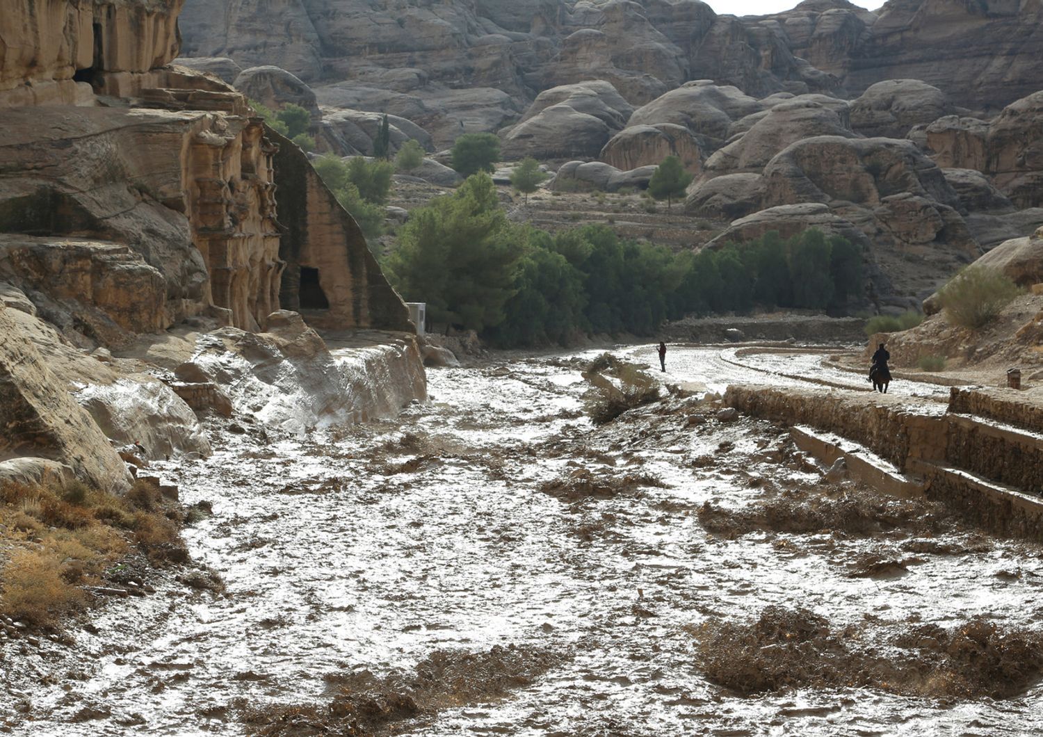 &nbsp;Alluvione a Petra, Giordania