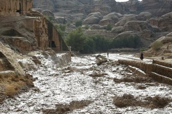 &nbsp;Alluvione a Petra, Giordania