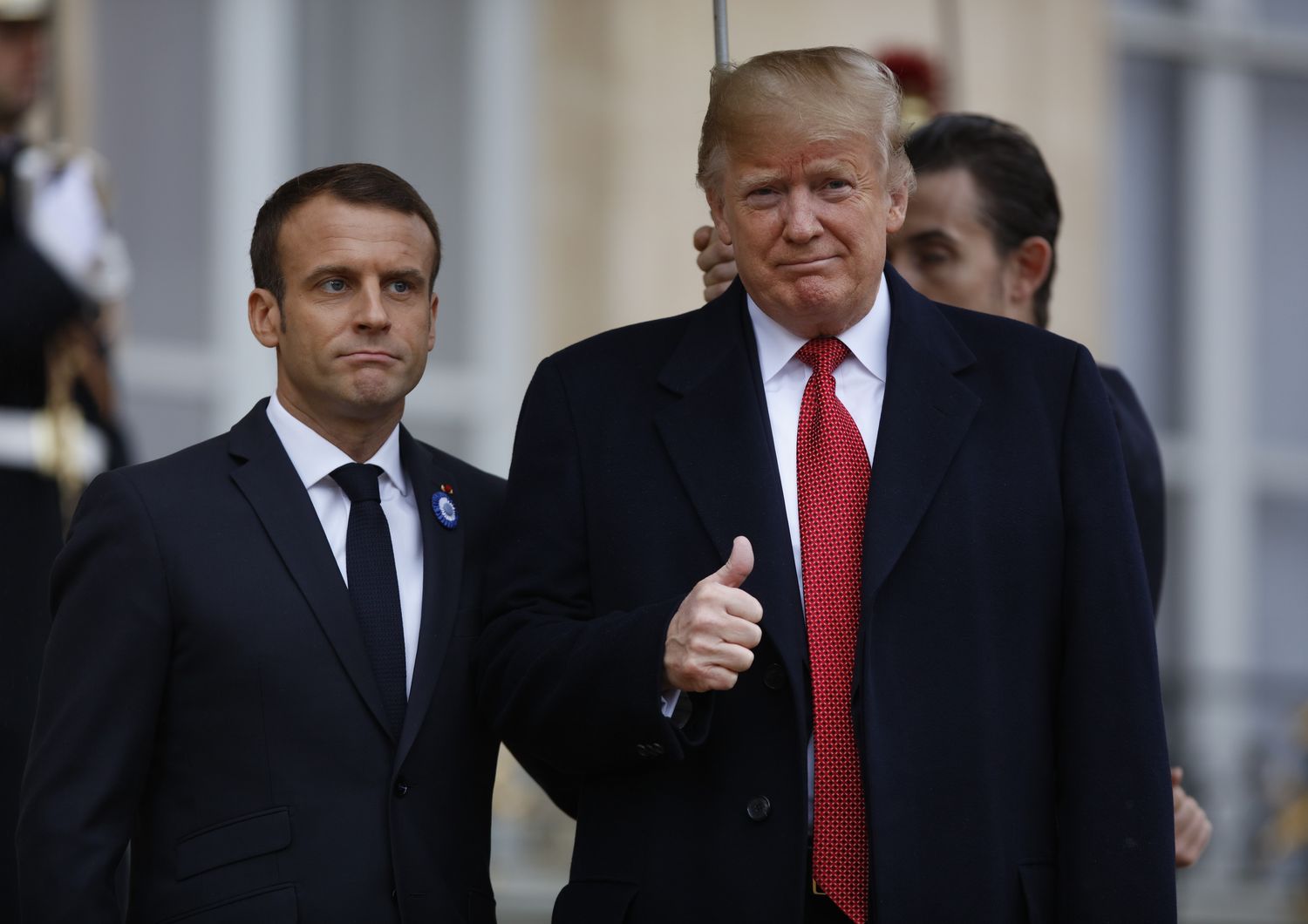 &nbsp;Macron e Trump