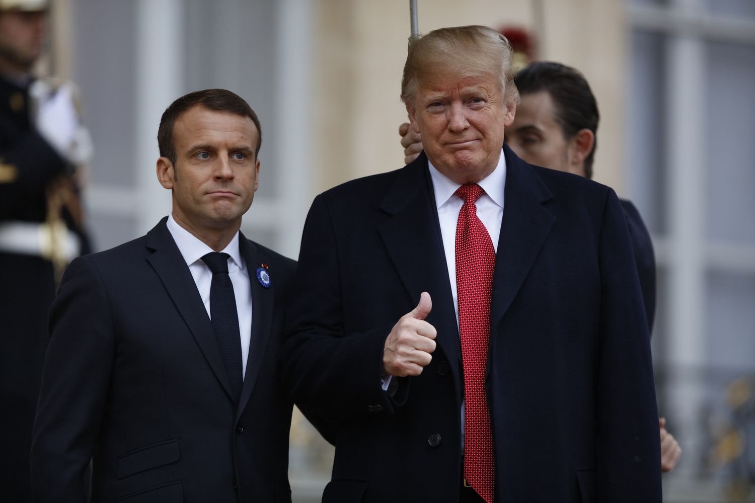 &nbsp;Macron e Trump