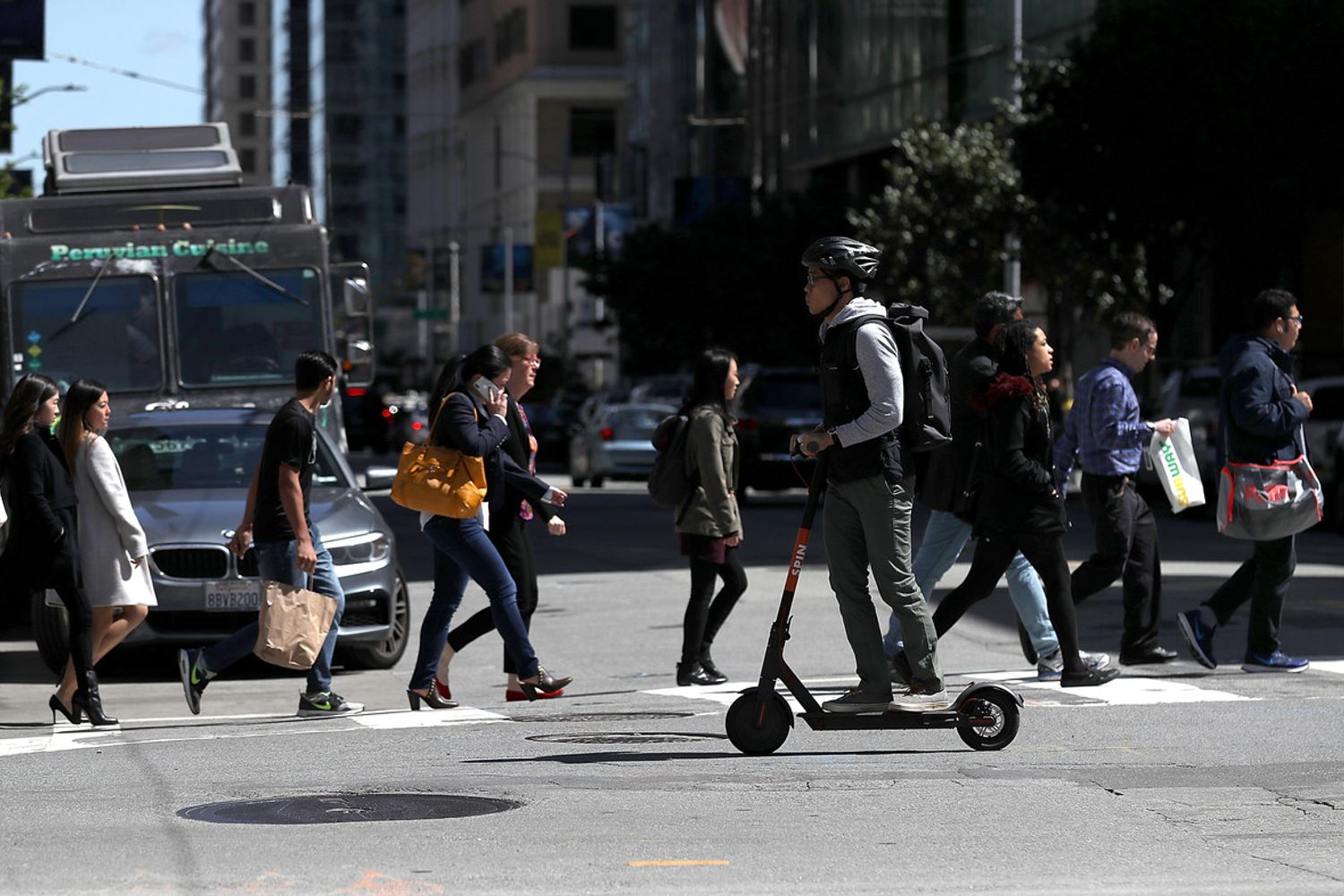 &nbsp;I monopattini elettrici della Spin a San Francisco