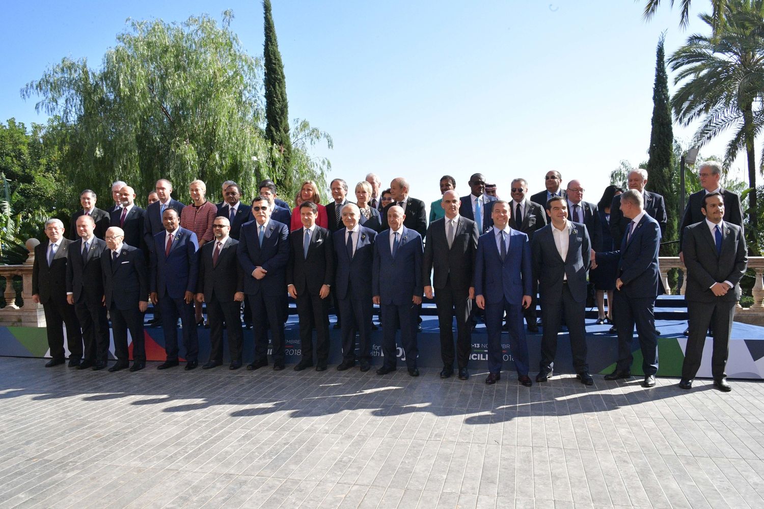 La delegazione della conferenza internazionale sulla Libia a Palermo&nbsp;