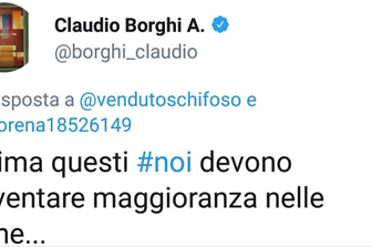 La traduzione forzata di un tweet di Borghi &egrave; diventata un mezzo caso internazionale