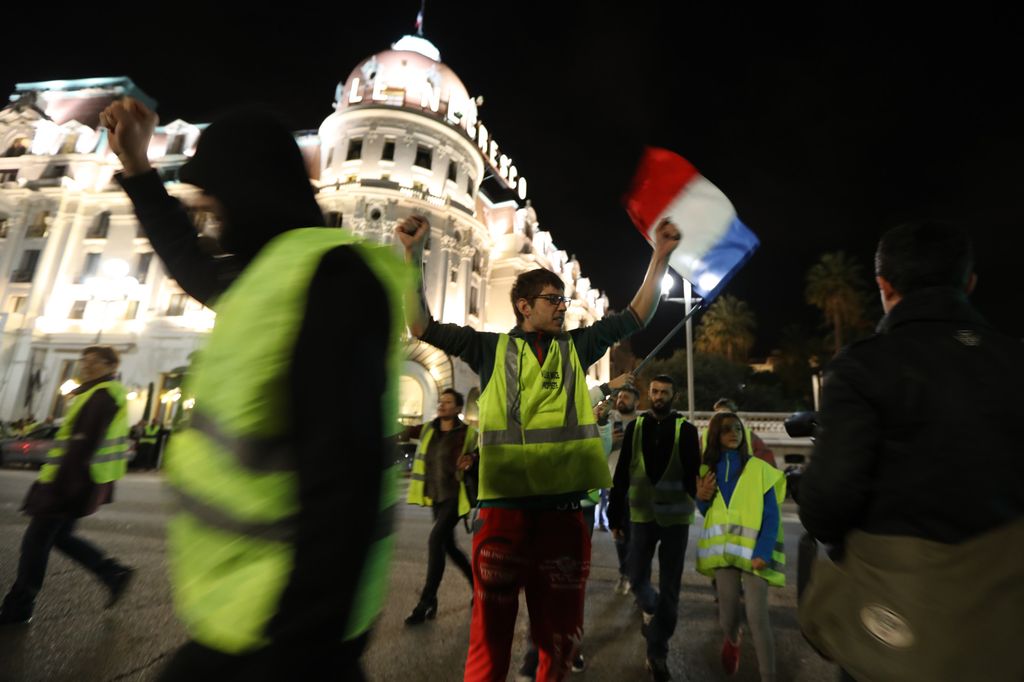 &nbsp;Manifestazione dei gilet gialli in Francia