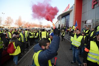 &nbsp; Manifestazione dei gilet gialli in Francia