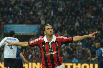 &nbsp; Zlatan Ibrahimovic con la maglia del Milan