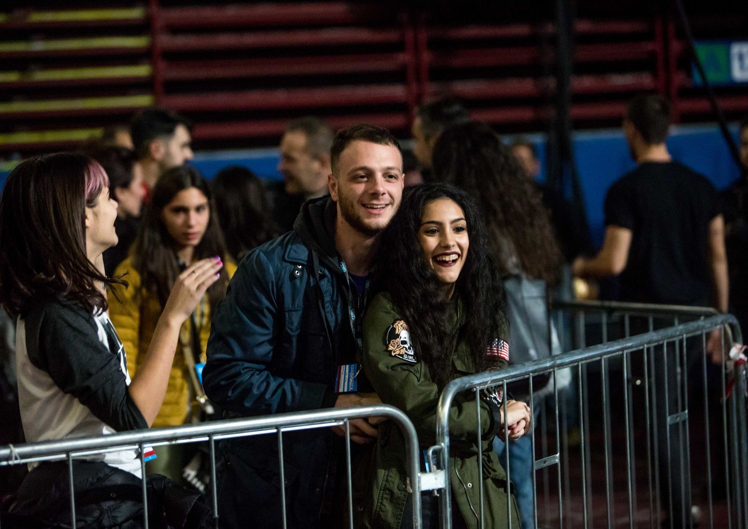 &nbsp;Marco Anastasio tra Martina Attili e Luna Melis, XFactor 2018