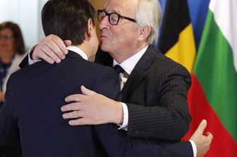 &nbsp;Giuseppe Conte e Jean-Claude Juncker