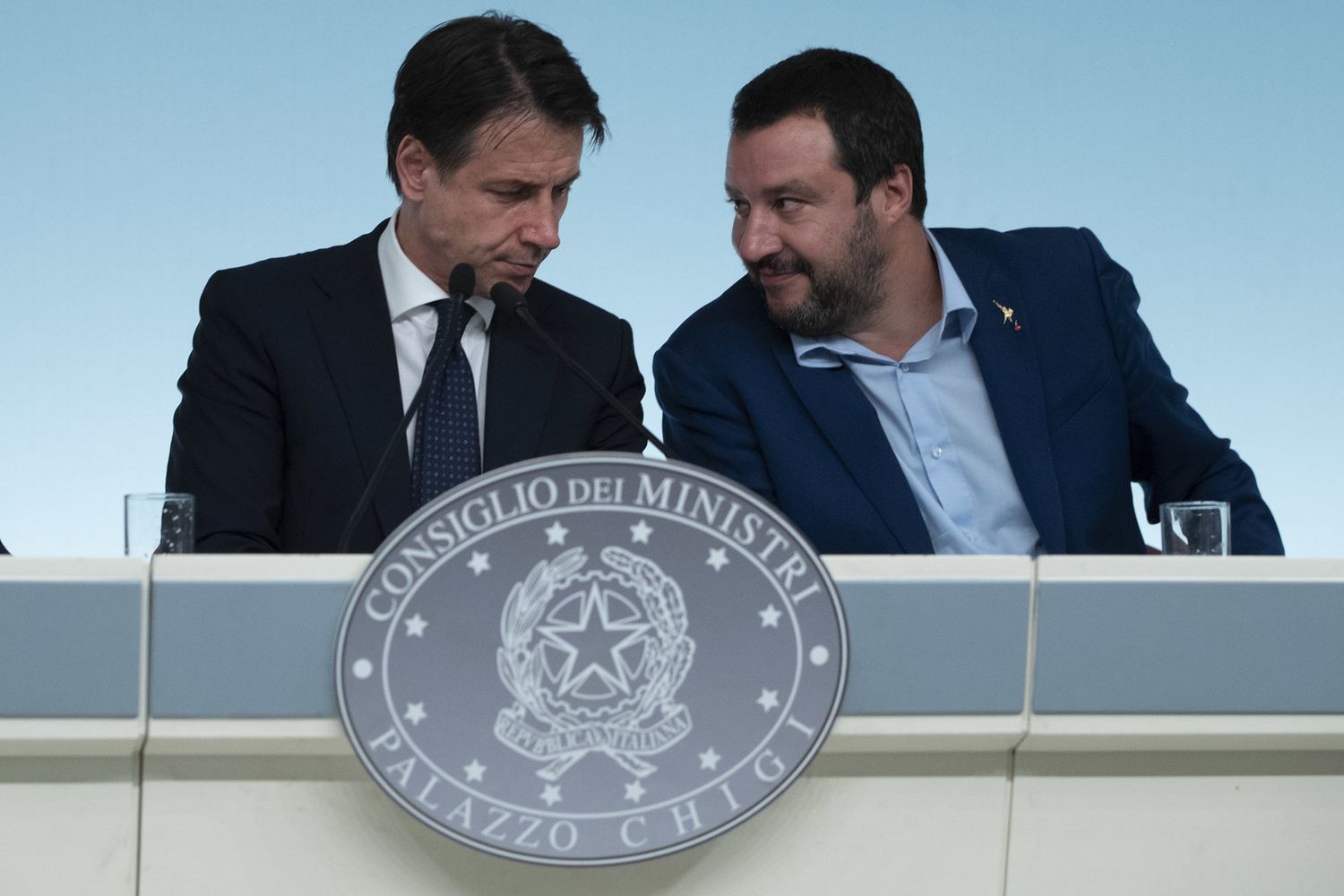 &nbsp;Giuseppe Conte e Matteo Salvini