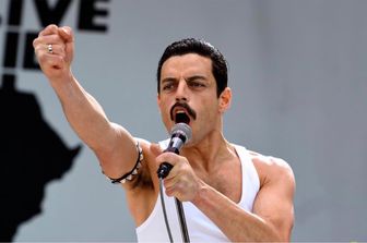 &nbsp;Rami Malek nei panni di Freddie Mercury in Bohemian Rhapsody