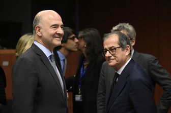 &nbsp;Moscovici e Tria