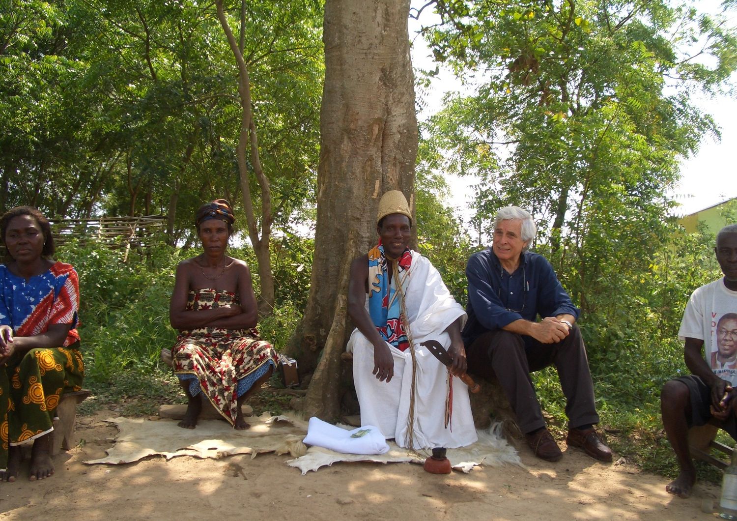 &nbsp;Giacomo Urbani in un villaggio in Ghana