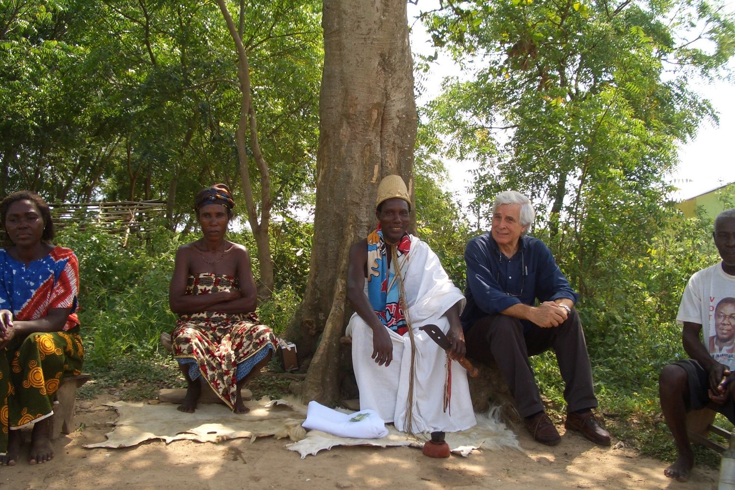 &nbsp;Giacomo Urbani in un villaggio in Ghana