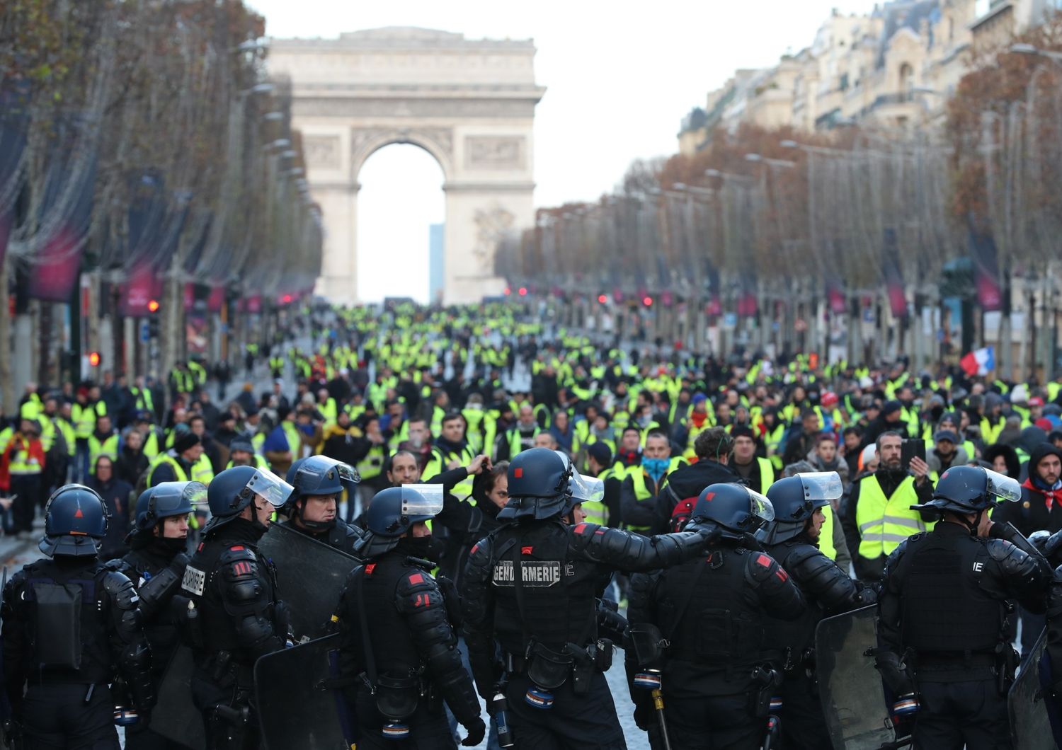 &nbsp;Protesta dei &quot;gilet gialli&quot; a Parigi