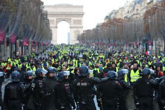 &nbsp;Protesta dei &quot;gilet gialli&quot; a Parigi