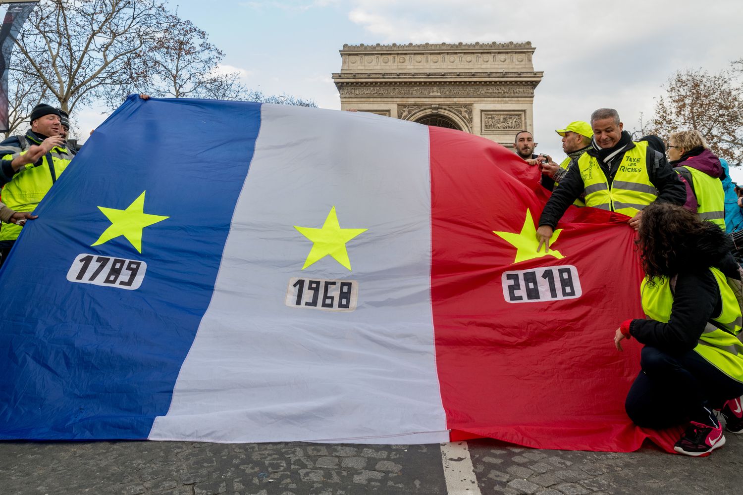 &nbsp;Gilet Gialli, manifestazione a Parigi