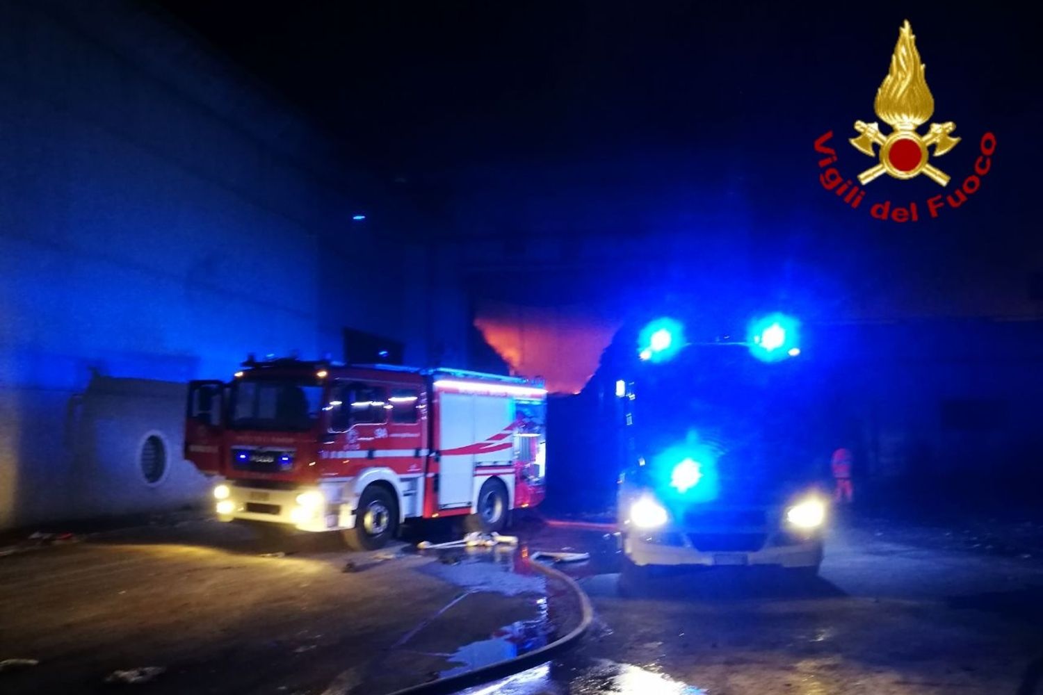 &nbsp; Incendio sulla via Salaria
